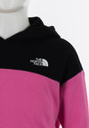 The North Face Girls Long Sleeve Crop Hoodie, Pink