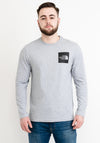 The North Face Fine Line Long Sleeve T-Shirt, Light Grey Heather