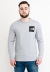 The North Face Fine Line Long Sleeve T-Shirt, Light Grey Heather