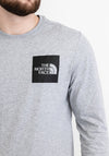 The North Face Fine Line Long Sleeve T-Shirt, Light Grey Heather