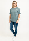 The North Face Womens Box Graphic Back T-Shirt, Goblin Blue