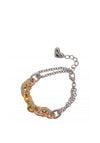 Nour London Chucky Pave Chain Bracelet, Silver Mix