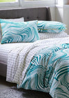 Novogratz by Utica Zebra Duvet Cover Set, Green Multi