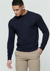 Magee 1866 Carn Knitted Round Neck Sweater, Navy