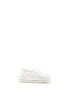 Nursery Time Baby Satin Boy Booties, White