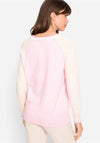 Olsen Colour Block Knit Jumper, Pink Multi