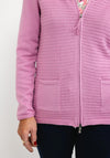Olsen Ribbed Zip Cardigan, Blossom