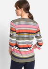Olsen Hannah Striped Long Sleeve T Shirt, Multi
