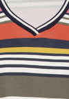 Olsen Hannah Striped Long Sleeve T Shirt, Multi