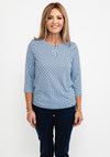 Olsen Circle Shape Print T-Shirt, Blue
