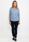 Olsen Circle Shape Print T-Shirt, Blue