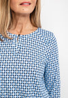 Olsen Circle Shape Print T-Shirt, Blue