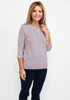 Olsen Circle Shape Print T-Shirt, Blossom