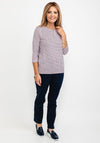 Olsen Circle Shape Print T-Shirt, Blossom