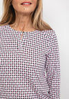 Olsen Circle Shape Print T-Shirt, Blossom