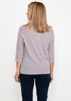 Olsen Circle Shape Print T-Shirt, Blossom