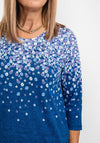 Olsen Dainty Floral Scatter T-Shirt, Blue Multi