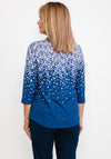 Olsen Dainty Floral Scatter T-Shirt, Blue Multi