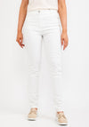 Olsen Mona Power Stretch Slim Jeans, White