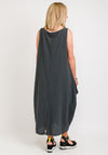 One Life Moana Sleeveless Cowl Skirt Dress, Graphite
