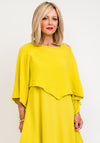 One Life Vanna One Size Cropped Poncho Top, Lime