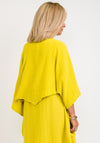 One Life Vanna One Size Cropped Poncho Top, Lime