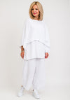 One Life Vanna One Size Cropped Poncho Top, Snow