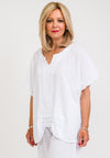 One Life Carol One Size Relaxed Fit Cotton Top, Snow