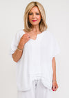 One Life Carol One Size Relaxed Fit Cotton Top, Snow