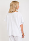 One Life Carol One Size Relaxed Fit Cotton Top, Snow