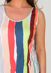 One Life Vicki Striped Vest Top, Multi-Coloured