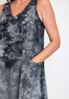One Life Deni Sleeveless Maxi Dress, Washed Black