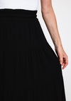 One Life Spirit Tiered Maxi Skirt, Black