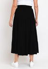 One Life Spirit Tiered Maxi Skirt, Black