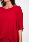 One Life Name It Jane One Size Poncho Top, Fuchsia