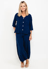 One Life Ronie Button Front Top, Ink