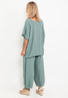 One Life Carol One Size Relaxed Fit Cotton Top, Agave