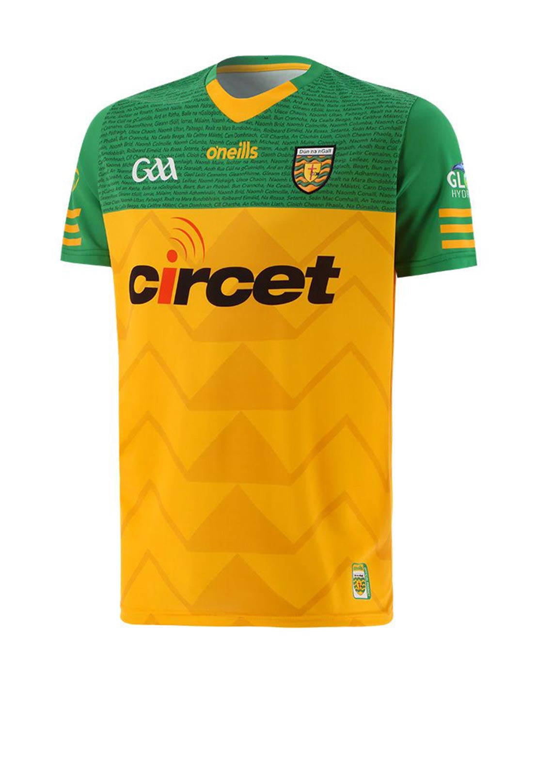O’Neills Donegal GAA Adult Home Jersey 2022/23, Amber