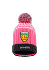 O’Neills Kids Donegal GAA Peak Knitted Bobble Hat, Pink