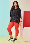 Ora Print Panel Top, Black Multi