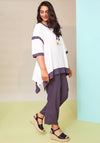 Ora Wide Leg Causal Trousers, Grey