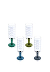 Orla Kiely Formal Flower Champagne Glasses, Set of 4