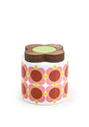Orla Kiely Atomic Flower Ceramic Storage Jar, Pink Multi