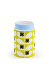 Orla Kiely Ceramic Storage Pot, Lime Multi
