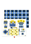 Orla Kiely Afternoon Tea Set of 2 Tea Towels, Blue Multi