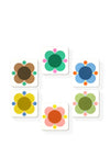 Orla Kiely Atomic Flower Set of 6 Coasters, Multicoloured