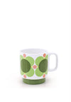 Orla Kiely Atomic Flower Set of 2 Mugs, Pink Multi