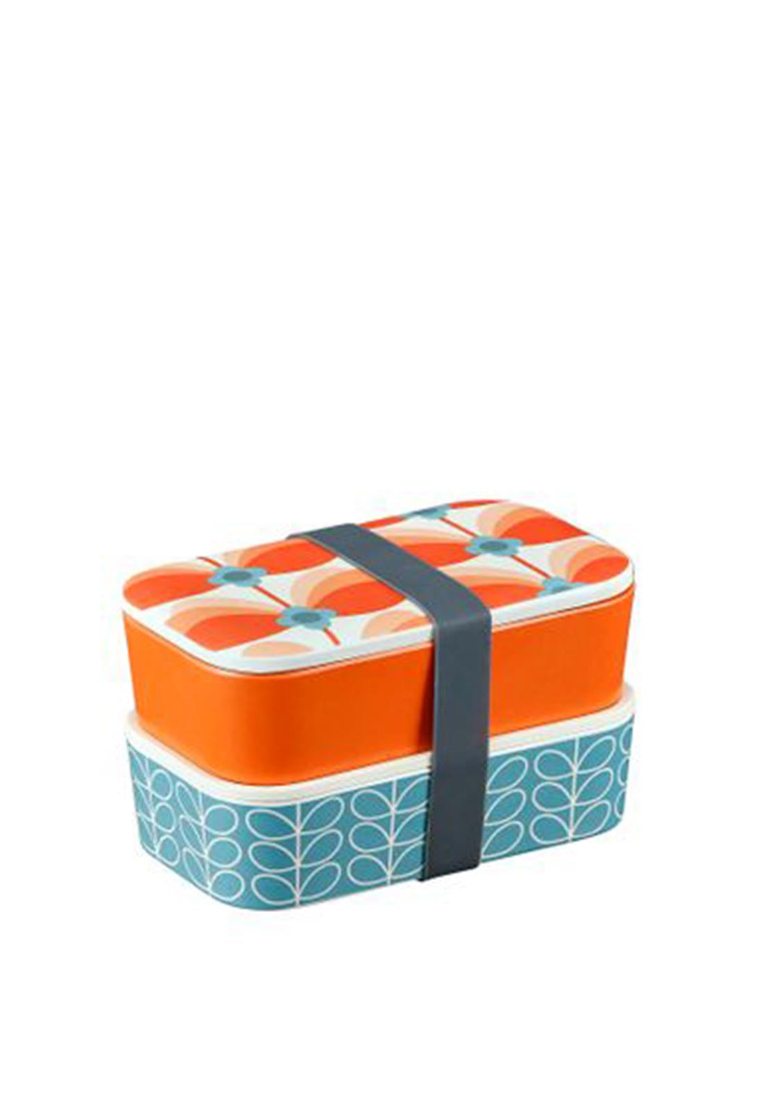 Orla Kiely 2 Tier Bamboo Lunch Box Butterfly Steam McElhinneys