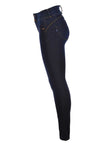 Tiffosi Womens One Size Double Up Skinny Jeans, Dark Blue Denim