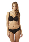 Panache Tango Embroidered Briefs, Black